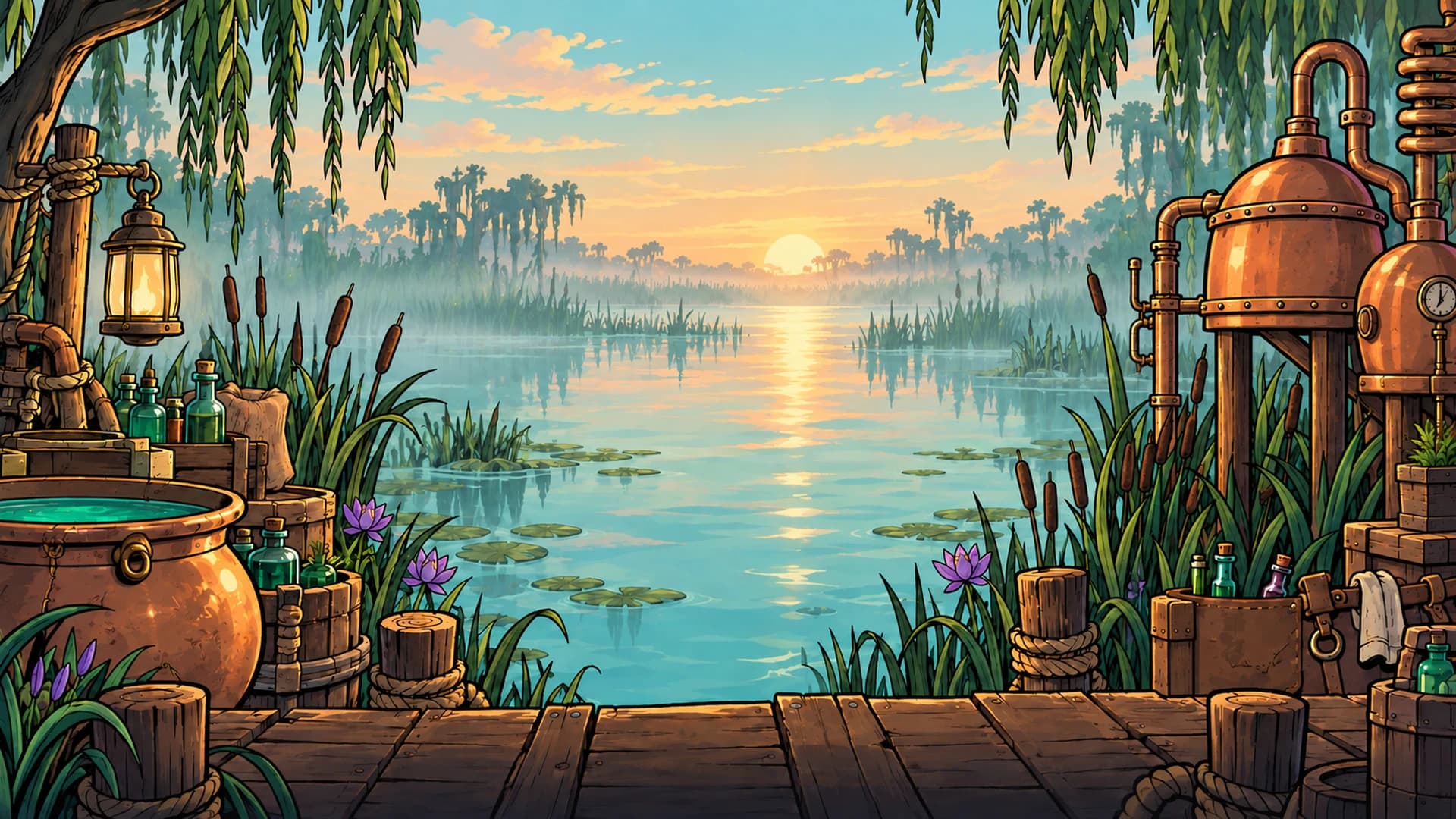 Bogg’s swamp workshop in the morning